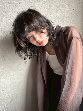 ミディアム 透明感ダブルカラー/ 諸岡ひばりのヘアスタイル