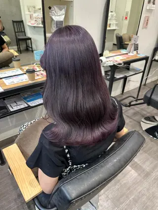 セミロング カラー 艶髪レイヤー上田 紗也🇰🇷💗のヘアスタイル