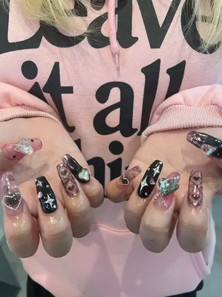 ネイル 束感まつ毛/ネイル/ LED♥KIRARAのマツエク・マツパデザイン