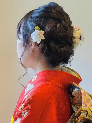 セミロング ヘアアレンジ 【大宮】デザイナー Anne 諳 アンのヘアスタイル