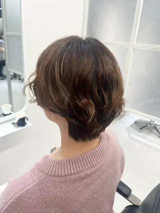 ショート パーマ INCE HAIR 梅田　原田　舞夢のヘアスタイル