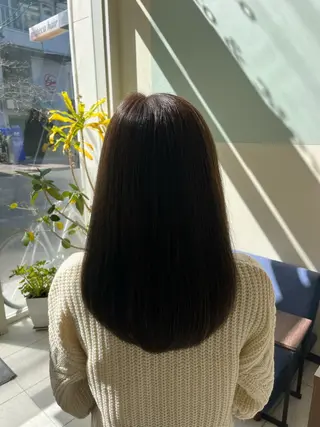 セミロング mateca・hair所属・林 真之介のヘアスタイル