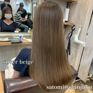 ロング 淡色ふんわりhair 新宿satomiのヘアスタイル