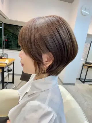 ショート neaf六本木所属・韓国風レイヤー ショート/犬塚 優介のヘアスタイル