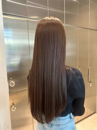 ロング 透明感カラー/伊藤 陸/soigneのヘアスタイル