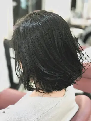 ミディアム 【髪質改善×カラー】 QUALIS沓掛貴浩のヘアスタイル