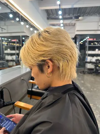 ショート パーマ メンズ 🍊暖色/ボブ chihiro🌼ོのヘアスタイル