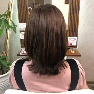 ミディアム 山崎 絵莉香のヘアスタイル