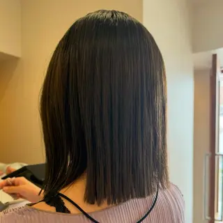 ミディアム カラー rion🪽 /wカラー・縮毛矯正のヘアスタイル