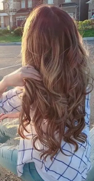 セミロング チビ編み込みエクステ シールEXどぅ〜すのヘアスタイル