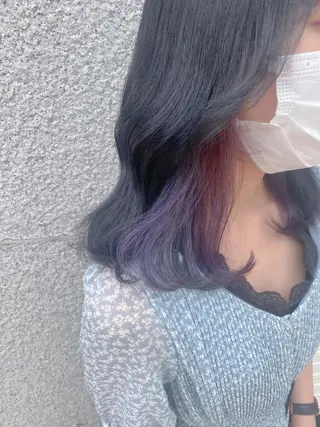 ミディアム カラー 💗💗韓国レイヤー yu-ki💗💗のヘアスタイル