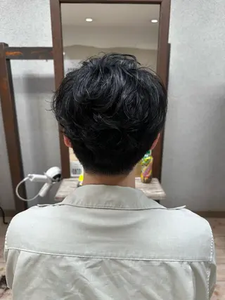 パーマ メンズ 阿部 美咲のヘアスタイル