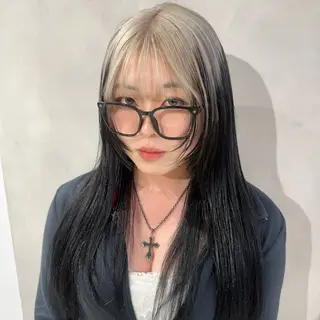 カラー デザインカラー/パー マ🦖外岡咲希🦖のヘアスタイル