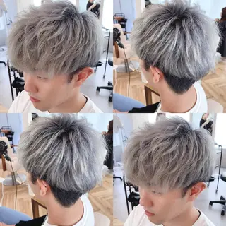 ショート カラー メンズ LAGRECE大阪梅田店所属・美髪矯正・髪質改善 【中村吉孝】のヘアスタイル