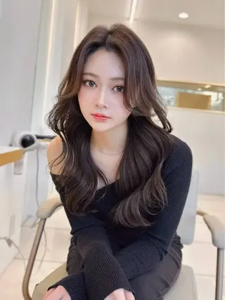 ロング カラー MAEUL NAGOYA所属・前髪顔周り/レイヤー 韓国/桔川恒のヘアスタイル