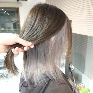 セミロング カラー iss所属・メンズ/パーマ特化 /波巻き/林洋平のヘアスタイル