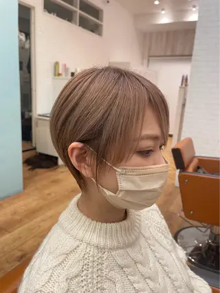 ショート 森本峻介 ボブ/透明感カラーのヘアスタイル