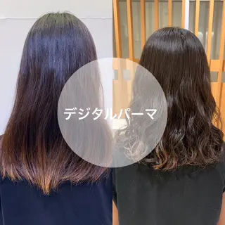 ミディアム パーマ 韓国風ヘア🐰 長谷川のヘアスタイル