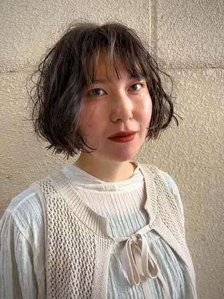 ショート パーマ KAH所属・Koichi Satoのヘアスタイル