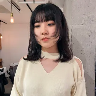 ミディアム 暖色/パーマ 🌼クニトウメイのヘアスタイル