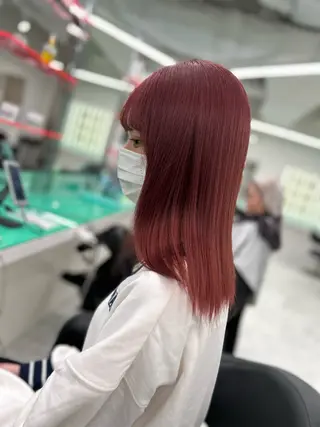 カラー トレンドモテカラー 🩷色落ちまで可愛くのヘアスタイル