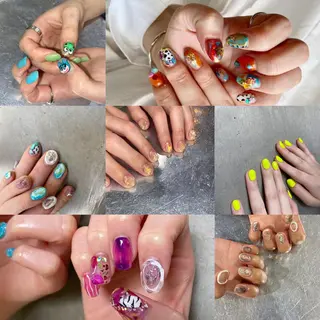 ミディアム カラー パーマ ヘアアレンジ メンズ ネイル マツエク・マツパ viewstokyo所属・mana 暖色カラーカットのヘアスタイル