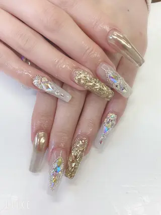 ロング JNA認定講師🌸 RIEのネイルデザイン