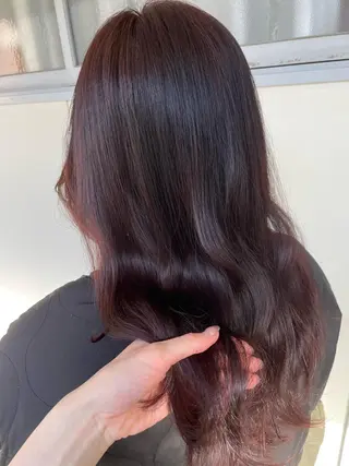 セミロング カラー ヘアアレンジ maoブリーチ無し 似合わせカラーのヘアスタイル