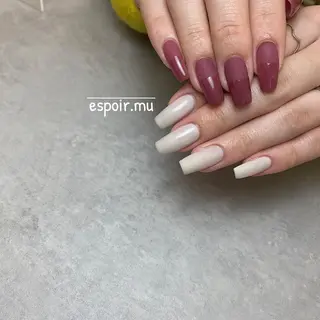 ロング ネイル espoir. muのネイルデザイン