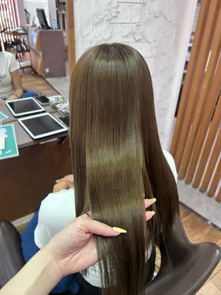 ロング ハイトーン×艶カラー 🤍MIZUKIのヘアスタイル