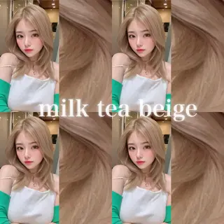 セミロング カラー ヘアアレンジ 🫧新宿 髪質改善 /サスケ🫧のヘアスタイル