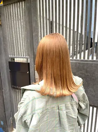 ミディアム カラー 縮毛矯正/髪質改善/ 石橋代智のヘアスタイル