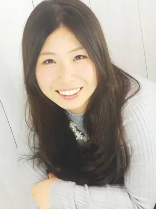 ロング ナガサカ サチのヘアスタイル