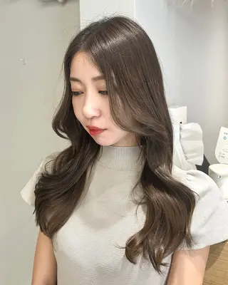 ロング カラー Lien by kiitos所属・韓国ヘア×レイヤー カット/上田丈也のヘアスタイル