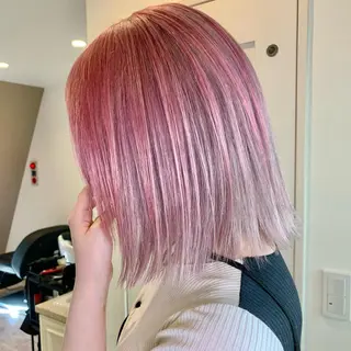 ミディアム 🍀ケアブリーチ カラー🍀坂井のヘアスタイル