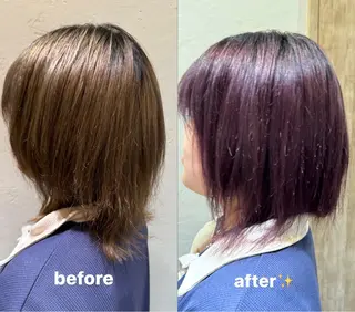 ミディアム opsia所属・艶カラー×レイヤー Natsumiのヘアスタイル