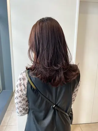 セミロング カラー 💎K-two名古屋 安田ちづる💎のヘアスタイル