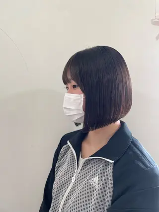 ショート mopa所属・mopa_kaede 暖色カラー/ロングのヘアスタイル