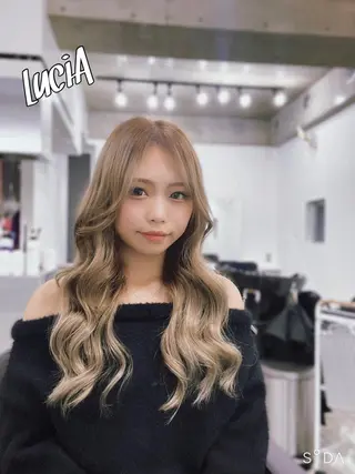 ロング カラー LuciA/エクステ カラーのヘアスタイル