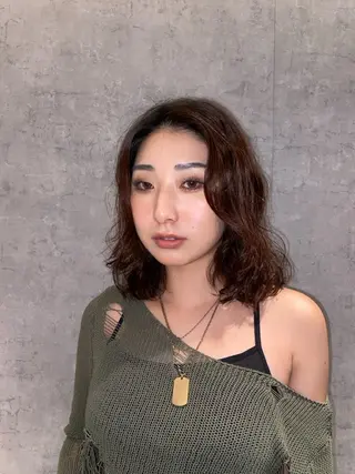 ミディアム パーマ 🫧Miyu /ボブカット🫧のヘアスタイル