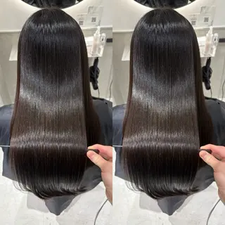 ロング カラー eN° by youres hair 銀座店所属・髪質改善/白髪ぼかし /銀座艶カラー/森田のヘアスタイル