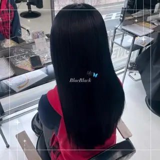 ロング 🪼RINA/寒色 艶髪カラー💙のヘアスタイル