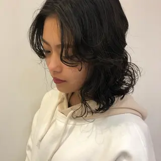 ミディアム パーマ 艶髪／シールエクステ 🌻ノゾミ🌻のヘアスタイル