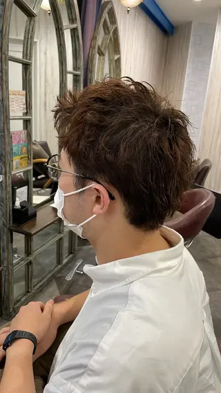 ショート メンズ 韓国風くびれヘア/ 小顔レイヤー🧿小林のヘアスタイル