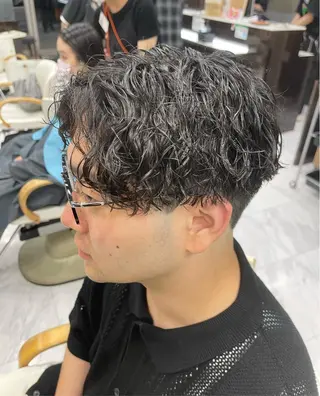 ショート パーマ メンズ ❄️メンズカット 落合諒❄️のヘアスタイル