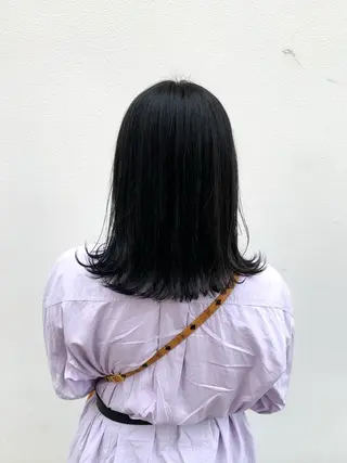 セミロング カラー ヘアアレンジ 〽️magico/ ウルフDaiki〽️のヘアスタイル