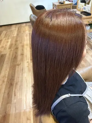 ロング カラー 巽 愛夏のヘアスタイル