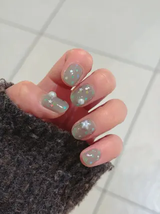ネイル nail salon HAZY所属・HAZY☁️長堀橋 |ショートネイル🧸のネイルデザイン