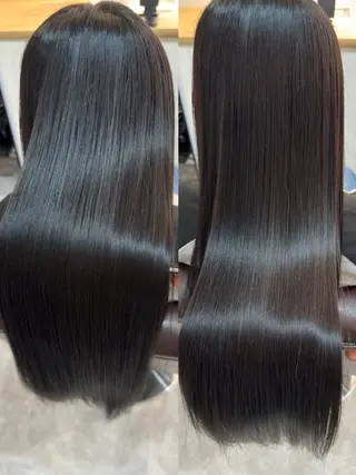 ロング カラー ヘアアレンジ キッズ 横浜関内髪質改善 re:Magoのヘアスタイル