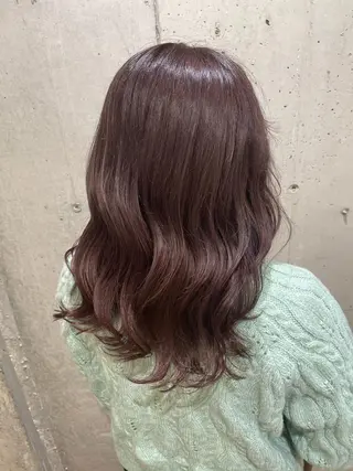 セミロング カラー ヘアアレンジ hair'sBEAU LiEn所属・山本 愛永のヘアスタイル